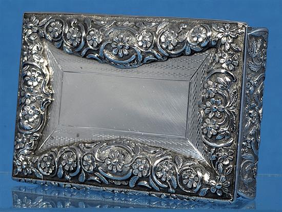 A good William IV engine turned silver table snuff box, by Joseph Wilmore, Length 115mm. Weight 9.9oz 308grams.